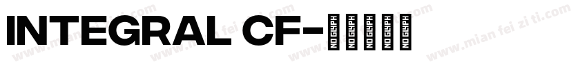 integral CF字体转换